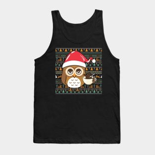 Owls with Coffee Tank Top